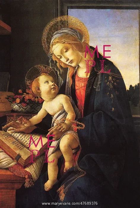  : The Virgin and Child with a Book, by Botticelli