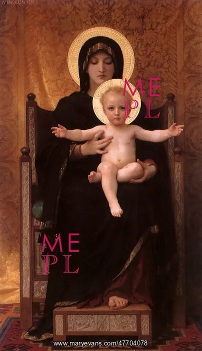 : Virgin and Child, by Bouguereau : Virgin and Child, by Bouguereau