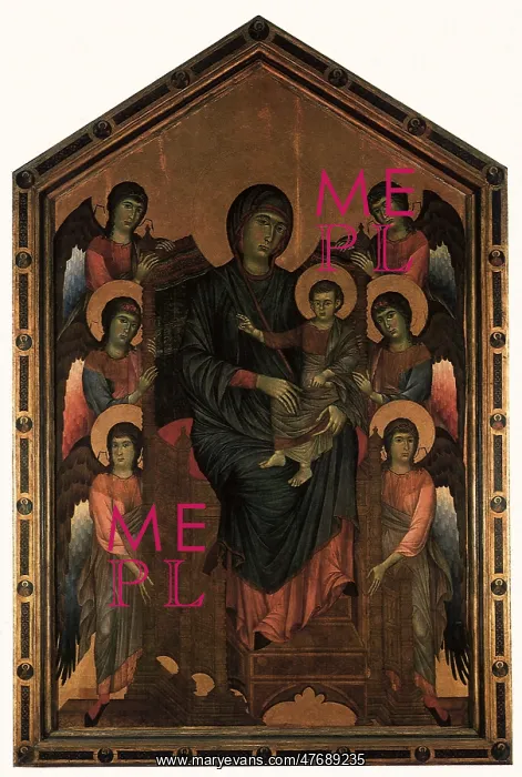  : Virgin and Child Enthroned, by Cimabue