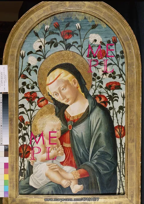 : Virgin and Child with a Hedge of Roses : Virgin and Child with a Hedge of Roses