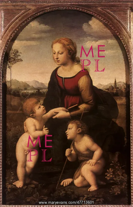 : Virgin and Child with the Infant St John, by Raphael : Virgin and Child with the Infant St John, by Raphael