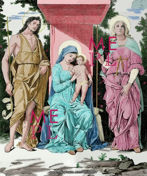 : The Virgin and Child with the Magdalene and Saint John the B : The Virgin and Child with the Magdalene and Saint John the B