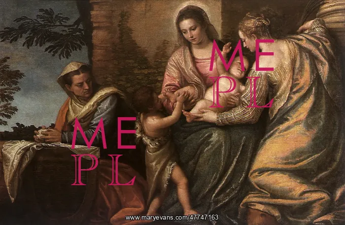 : The Virgin and Child with the Saints, by Veronese : The Virgin and Child with the Saints, by Veronese