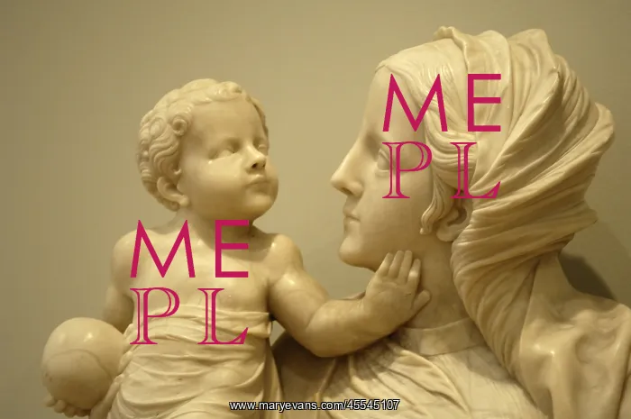 : Detail of the Virgin and child. Sculpture by Felipe : Detail of the Virgin and child. Sculpture by Felipe