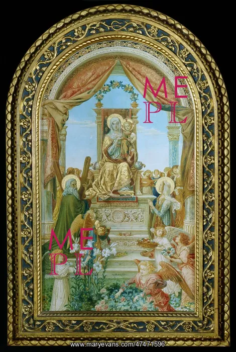 : Virgin and Child seated on Throne : Virgin and Child seated on Throne