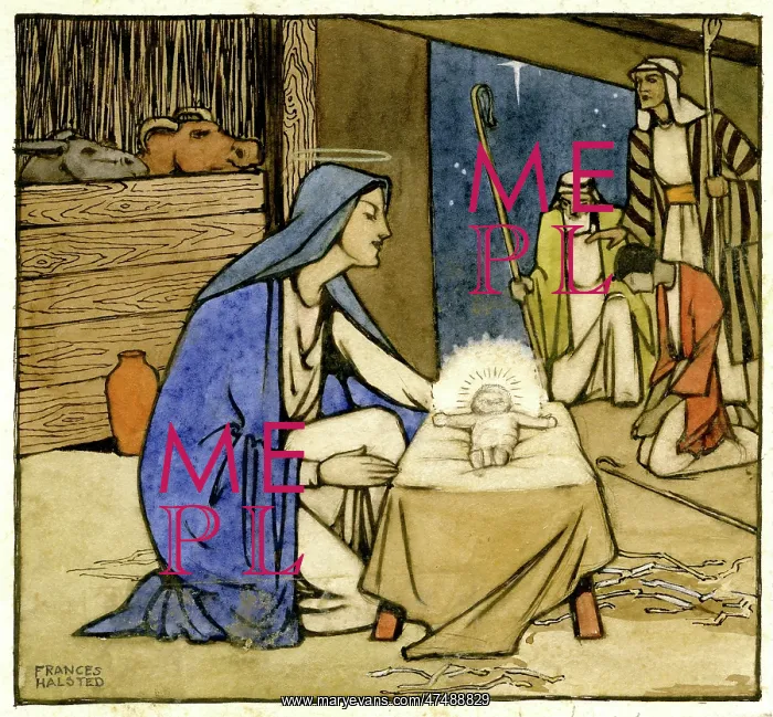 : Virgin and Child in the Stable : Virgin and Child in the Stable