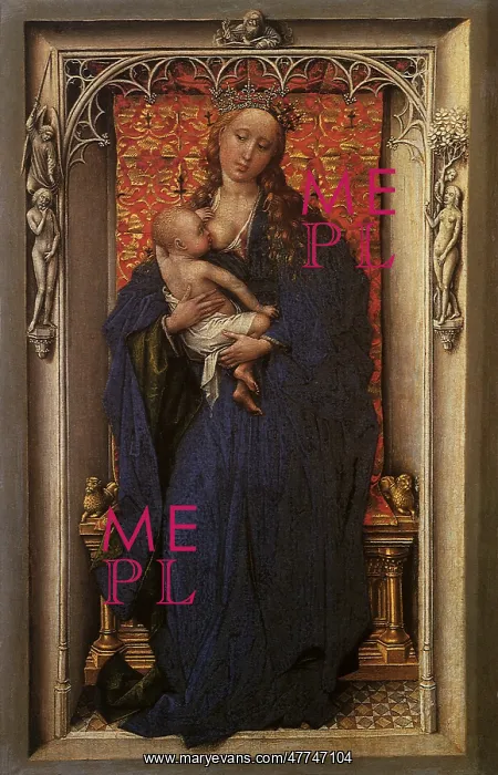 : The Virgin and Child Standing in a Niche, by Weyden : The Virgin and Child Standing in a Niche, by Weyden