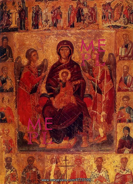  : Virgin Enthroned between Two Angels