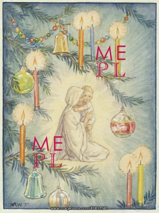 : The virgin Mary and the baby Jesus : The virgin Mary and the baby Jesus