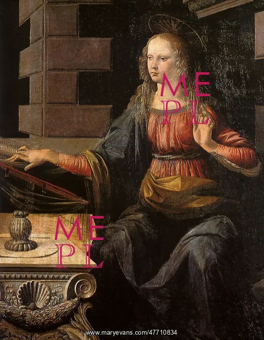  : Virgin Mary and Book, by Da Vinci