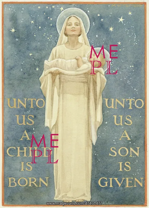 : The virgin Mary and child : The virgin Mary and child