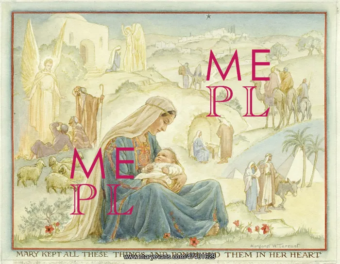 : The virgin mary and child reminiscing : The virgin mary and child reminiscing