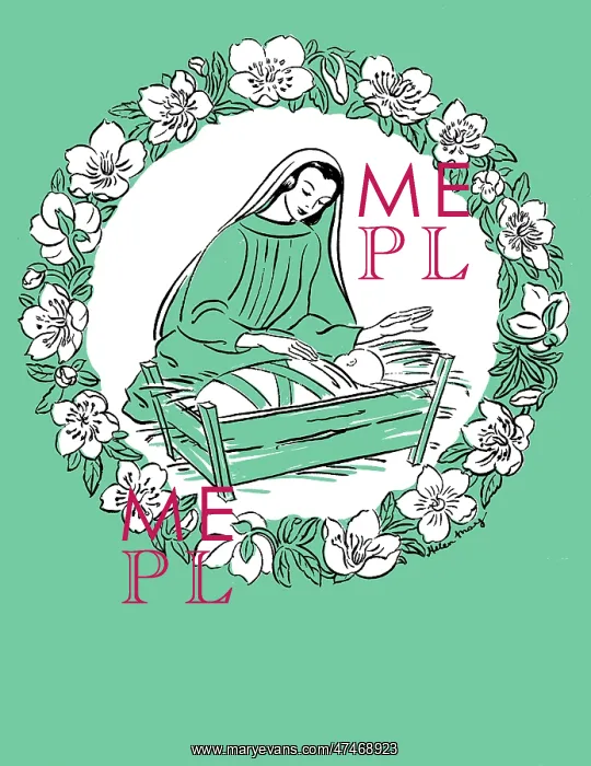 : Virgin Mary with the Infant Jesus in His Crib : Virgin Mary with the Infant Jesus in His Crib