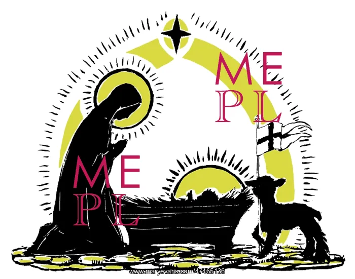 : Virgin Mary with Our Lord in a Manger : Virgin Mary with Our Lord in a Manger