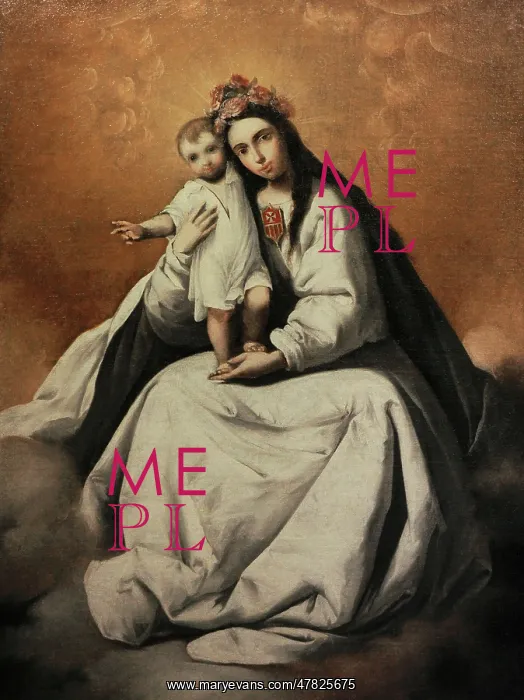 : Virgin of Mercy. Second third of the 17th century : Virgin of Mercy. Second third of the 17th century
