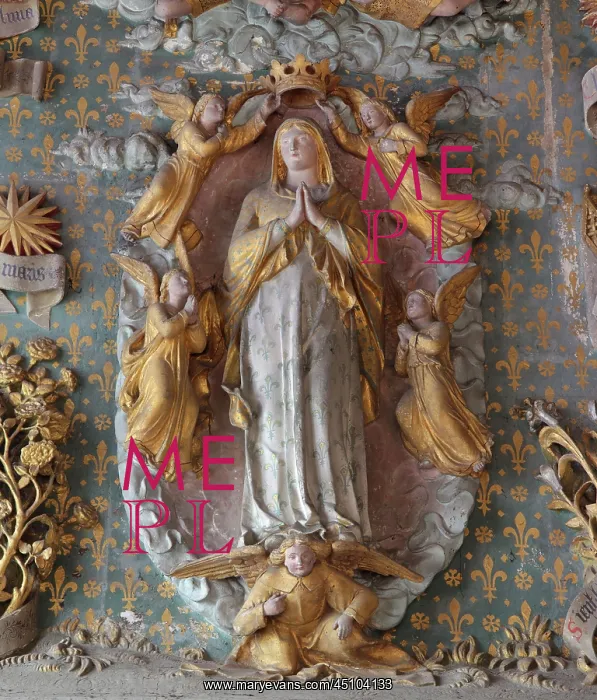 : Virgin polychrome relief, Collegiate Church of : Virgin polychrome relief, Collegiate Church of