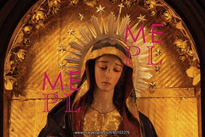 : Virgin statue, Church of the Tabernacle, Granada : Virgin statue, Church of the Tabernacle, Granada