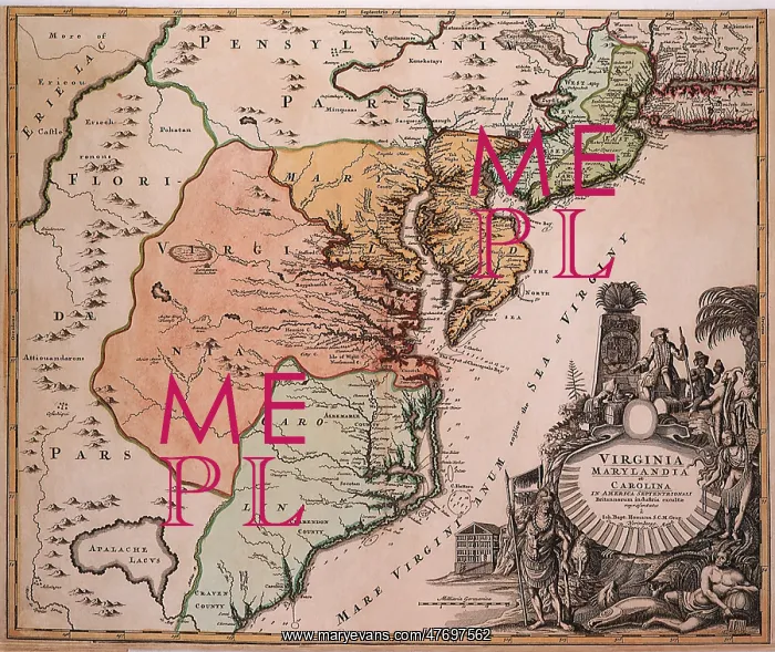  : Virginia and Carolina, 1720