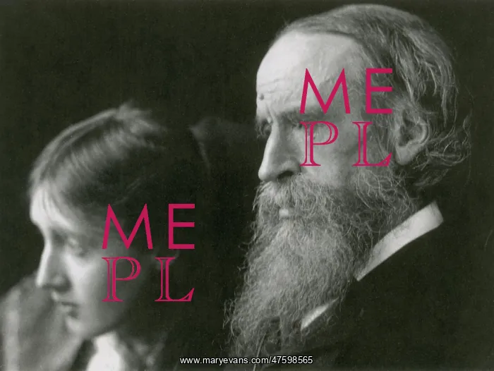 : Virginia Woolf with her Father : Virginia Woolf with her Father
