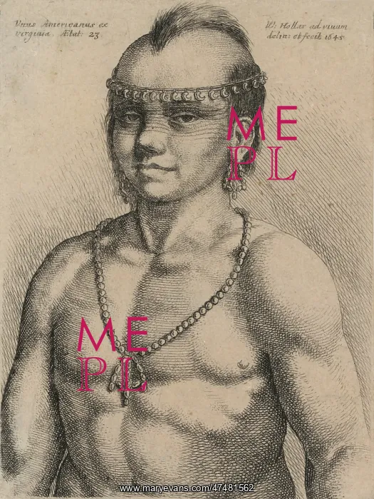 : Virginian Algonquian man : Virginian Algonquian man