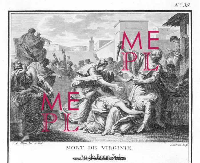 : Virginius kills his daughter Virginia : Virginius kills his daughter Virginia