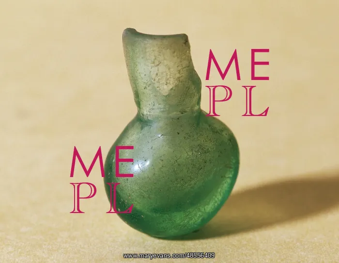 : Visigothic Art. Spain. 6th-7th century. Glass container. Fro : Visigothic Art. Spain. 6th-7th century. Glass container. Fro