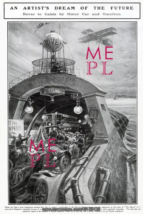: Vision of the Channel Tunnel in 1909 : Vision of the Channel Tunnel in 1909