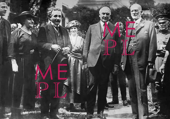 : During a visit to America, the physicist Albert Einstein : During a visit to America, the physicist Albert Einstein