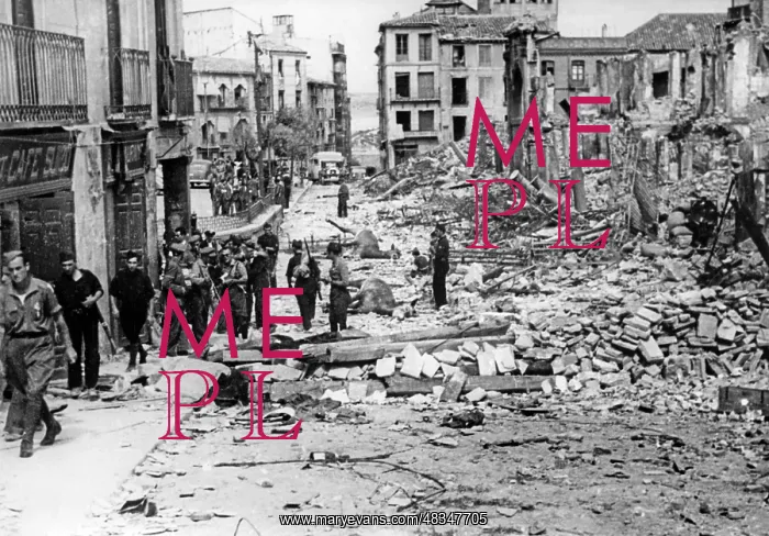  : Visit of the destroyed Toledo, 1936