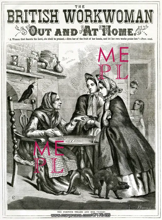 : Visit to a fortune teller, 1864 : Visit to a fortune teller, 1864