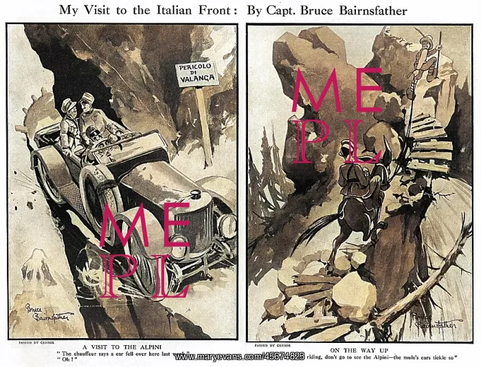 : My Visit to the Italian Front by Bruce Bairnsfather : My Visit to the Italian Front by Bruce Bairnsfather