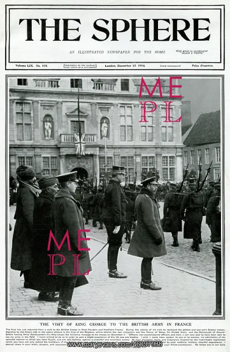 : Visit of King George V to British troops 1914 : Visit of King George V to British troops 1914