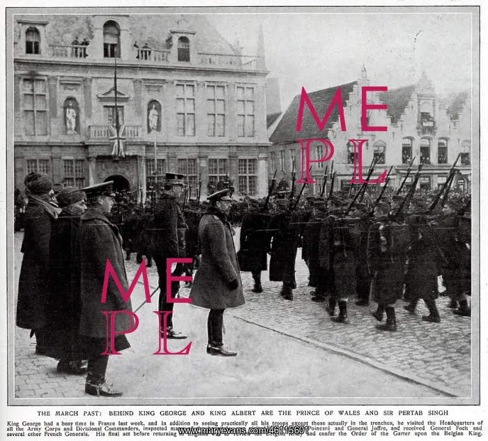 : Visit of King George V to British troops 1914 : Visit of King George V to British troops 1914