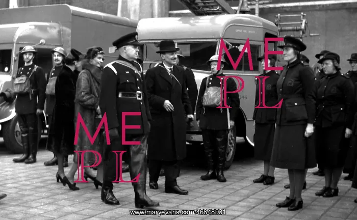 : Visit to LFB by Mr Attlee, Lord Privy Seal, WW2 : Visit to LFB by Mr Attlee, Lord Privy Seal, WW2