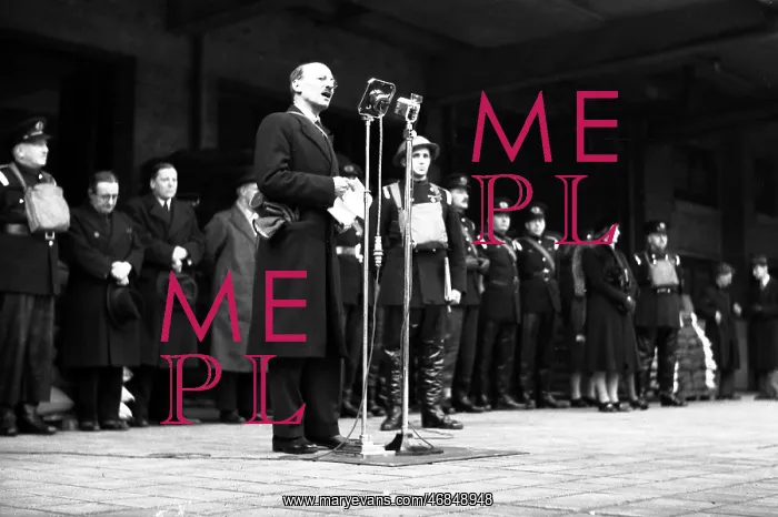: Visit to LFB by Mr Attlee, Lord Privy Seal, WW2 : Visit to LFB by Mr Attlee, Lord Privy Seal, WW2