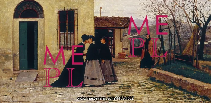 : The Visit, by Silvestro Lega : The Visit, by Silvestro Lega