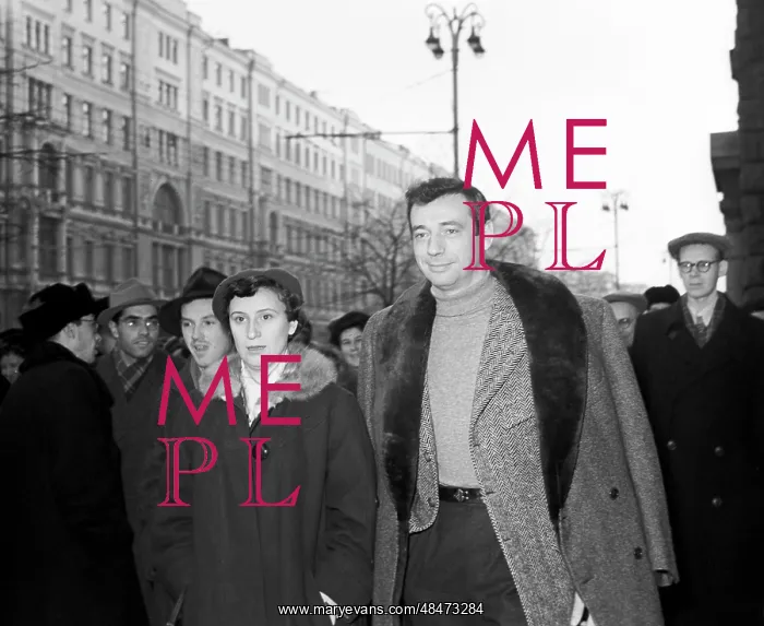 : Visit of Yves Montand to USSR : Visit of Yves Montand to USSR