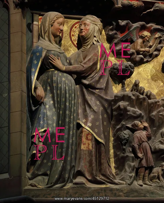 : The Visitation, choir screen, Cathedrale Notre-Dame : The Visitation, choir screen, Cathedrale Notre-Dame