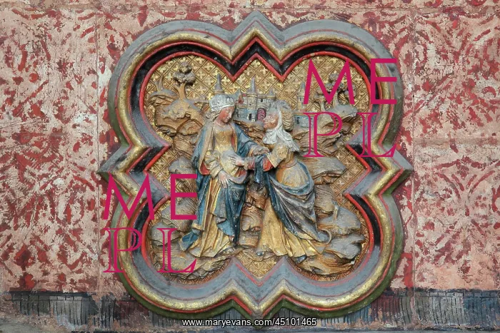 : Visitation, North ambulatory, Amiens Cathedral : Visitation, North ambulatory, Amiens Cathedral