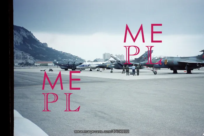 : Visiting aircraft apron at Gibraltar : Visiting aircraft apron at Gibraltar