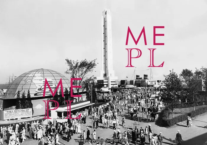 : Visitors at the World's Fair in Chicago, 1933 : Visitors at the World's Fair in Chicago, 1933