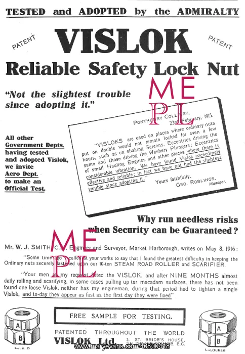  : Vislok Safety Lock Nuts