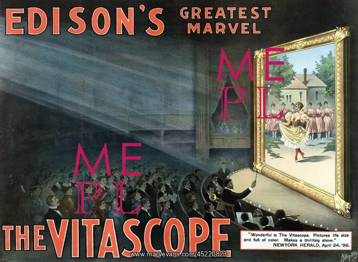 : Vitascope, an early motion picture projector, ? : Vitascope, an early motion picture projector, ?