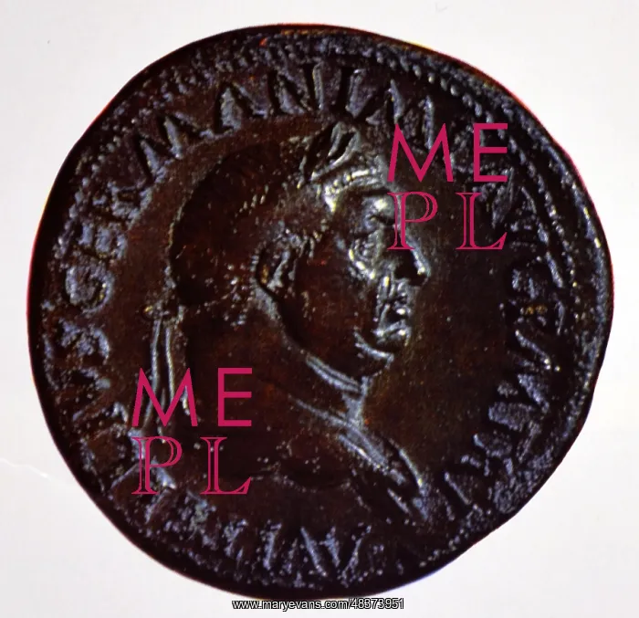 : Vitellius. Coin depicting Vitellius. Proclaimed by the army of Rhine : Vitellius. Coin depicting Vitellius. Proclaimed by the army of Rhine