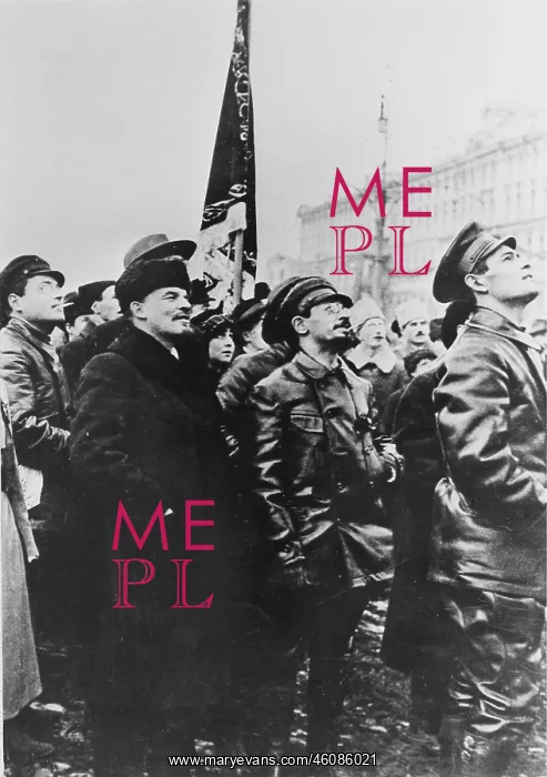 : Vladimir Ilyich Lenin (left) and Leo Trotsky in : Vladimir Ilyich Lenin (left) and Leo Trotsky in