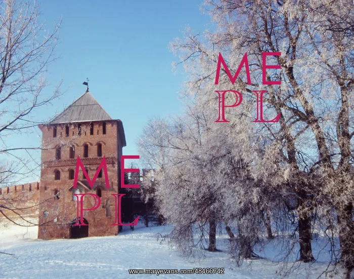 : Vladimir Tower of Novgorod Kremlin, 1994 : Vladimir Tower of Novgorod Kremlin, 1994