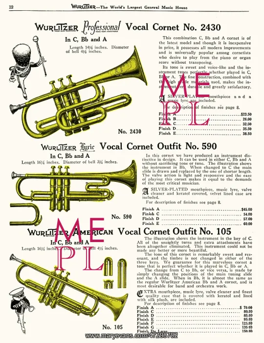  : VOCAL CORNET (WURLITZER) 1