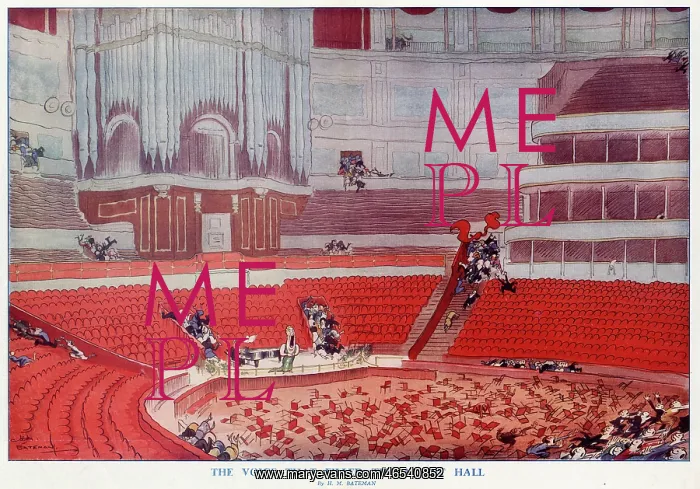 : The Voice that filled the Albert Hall by H. M. Bateman : The Voice that filled the Albert Hall by H. M. Bateman