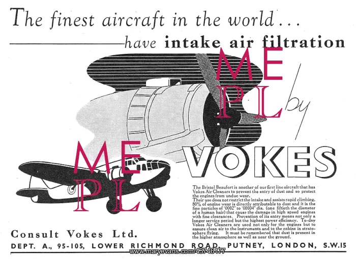 : Vokes Air Filters For Aero Engines : Vokes Air Filters For Aero Engines