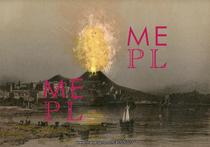  : The volcano Vesuvius erupting1894
